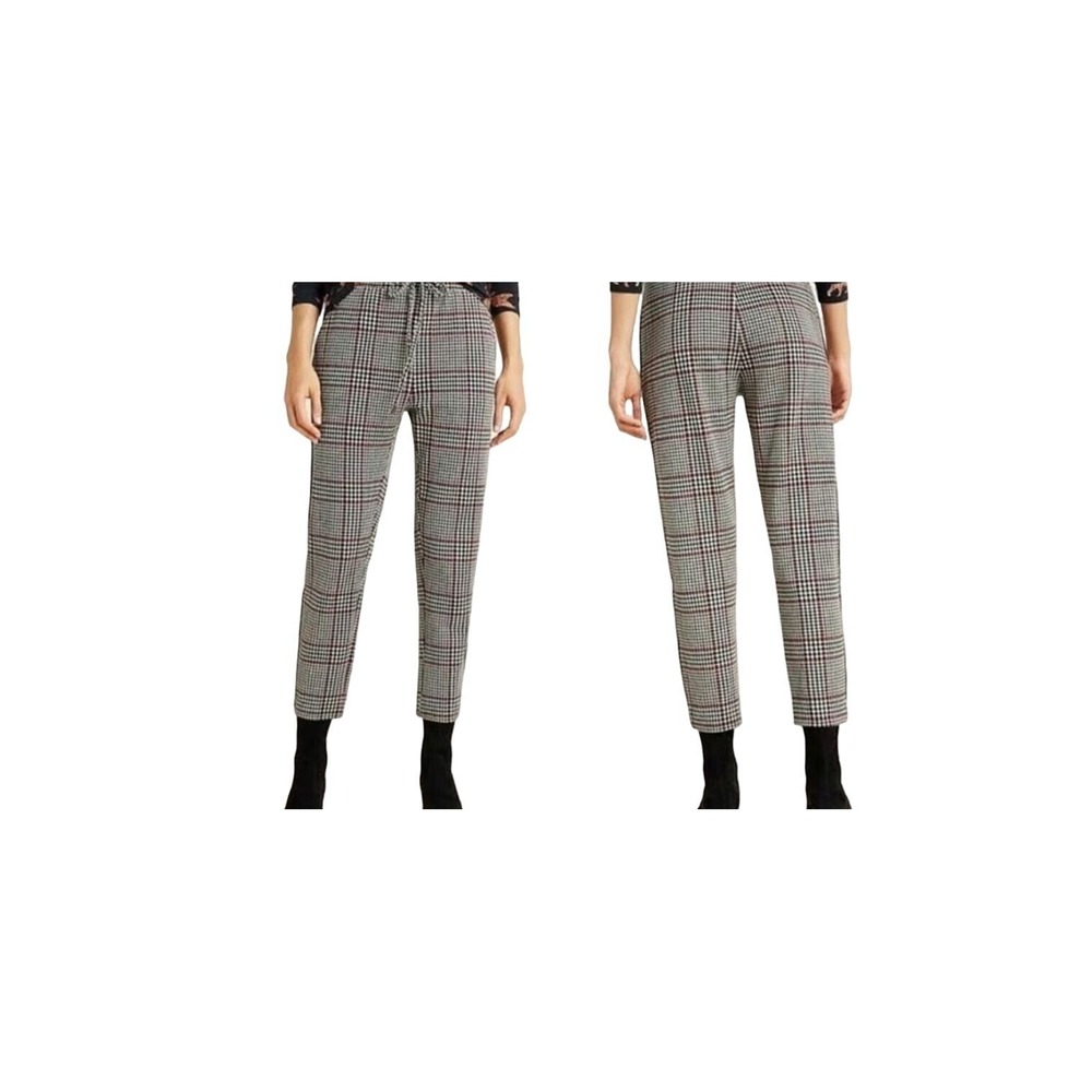 Anthropologie Womens Plaid Dickens Trouser Pants XL‎ Academia Preppy